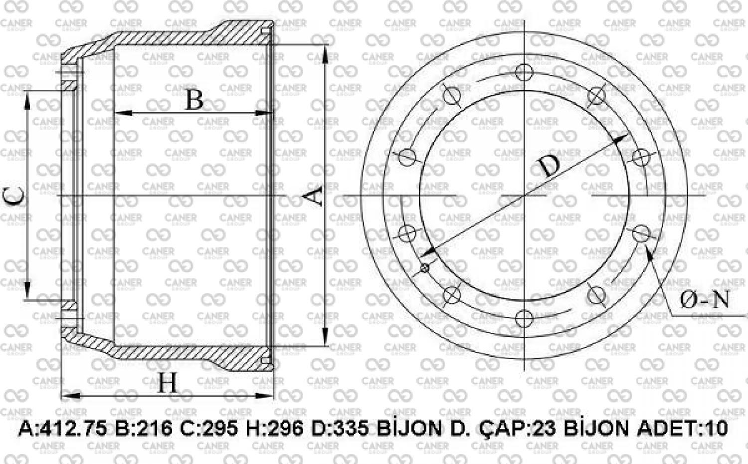 SCANIA 93-113-143-82-92-112-142 ARKA KAMPANA B.203-;305406; 277308; 360572; 